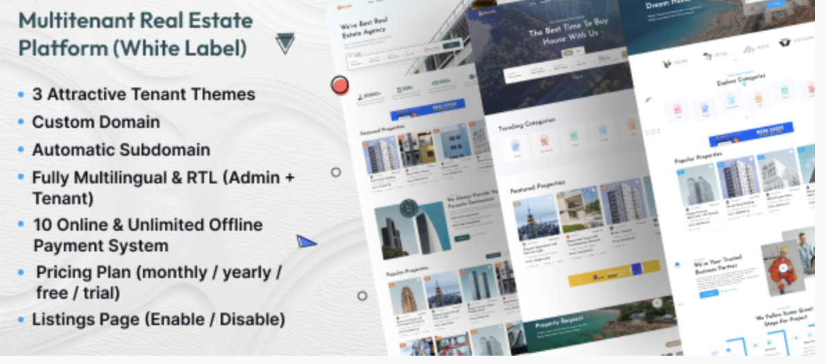 Многопользовательская платформа недвижимости (White Label)